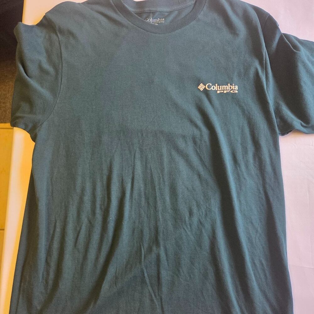 Columbia PFG Men’s M Flysquatch Sasquatch Fishing T Shirt Green NWT